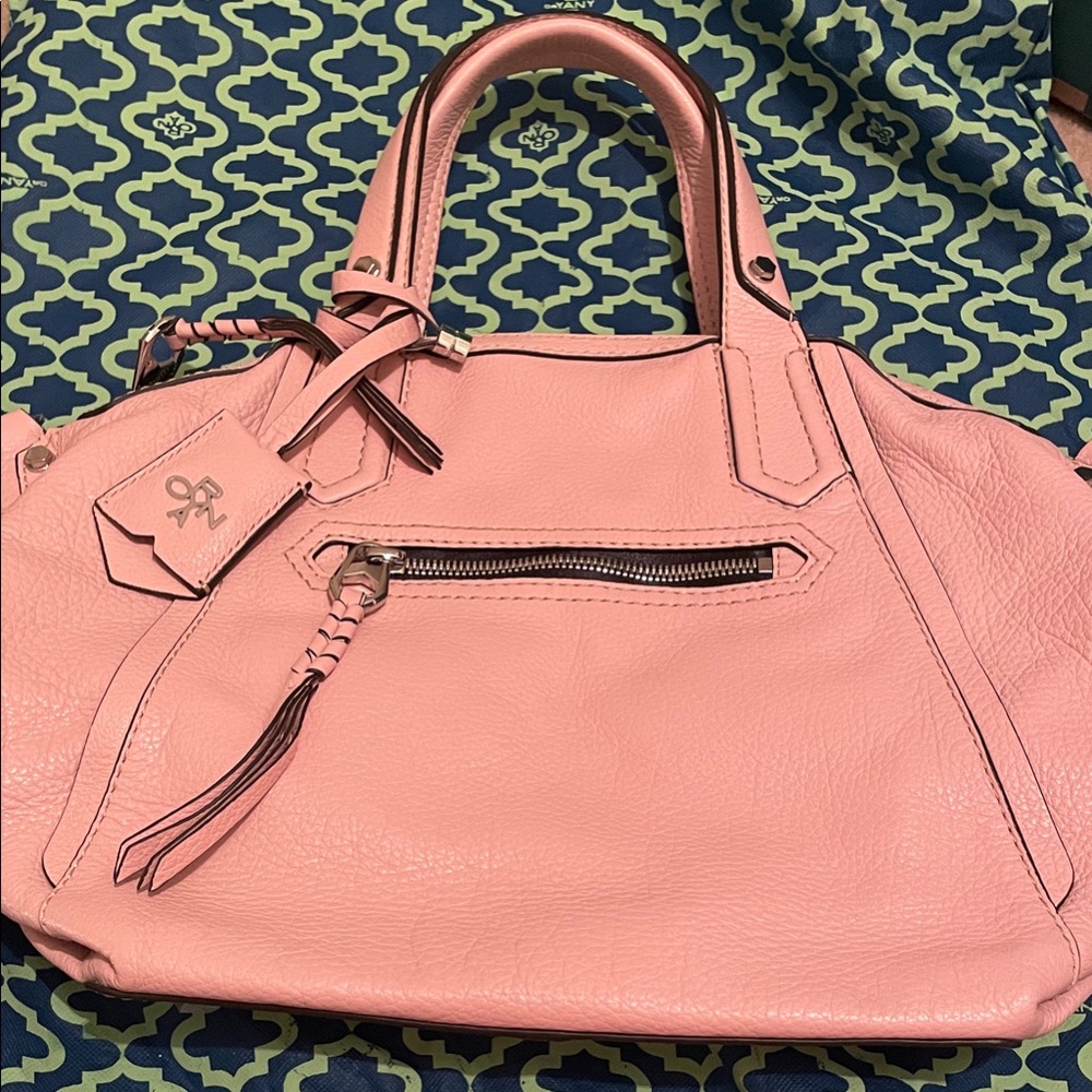 ORYANNY  pink pebble Leather Handbag nwot
